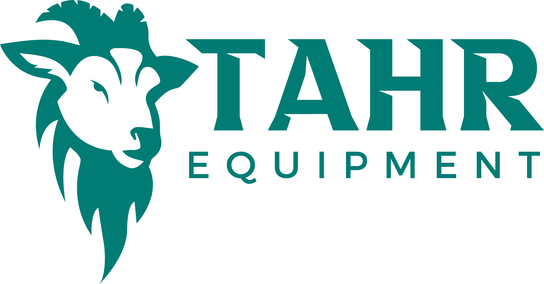 TAHR Equipment logo, teal