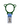 Cap Strap for 16 oz wide mouth Nalgene, green ring with blue strap